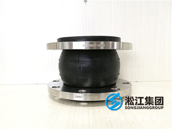 DN200、PN16不銹鋼法蘭襯四氟橡膠接頭