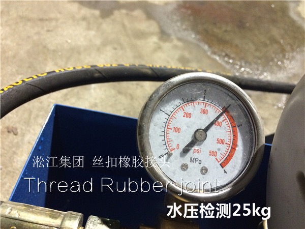 過空調(diào)水的DN40絲扣活接橡膠軟連接