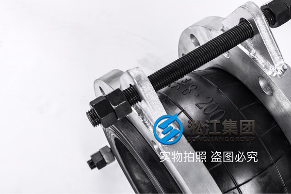 80度以下，DN150~DN300口徑的25kg橡膠軟連接過過壓縮空氣