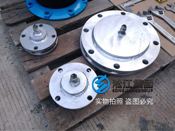 80度以下，DN150~DN300口徑的25kg橡膠軟連接過過壓縮空氣